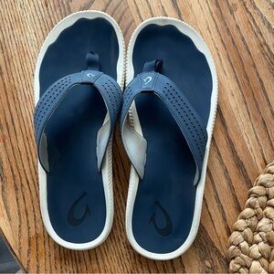 OluKai Men’s Sandals Navy Blue
